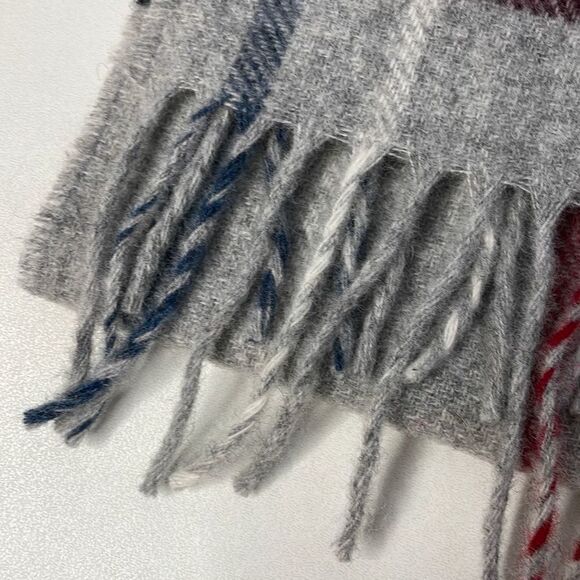 Moon Plaid Merino Lambswool Scarf England - Picture 3 of 5